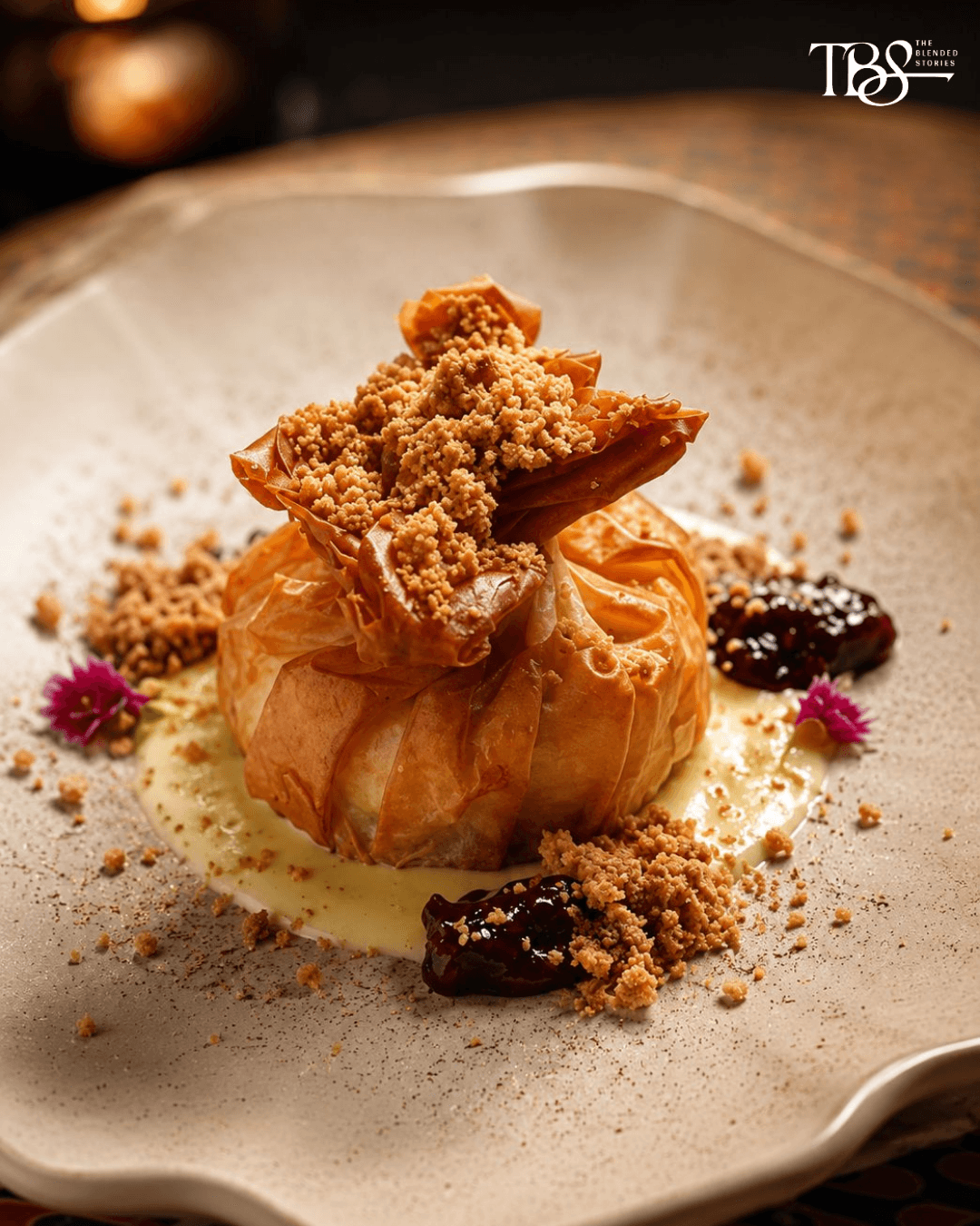 Lyla -  Filo Wrapped Cheesecake.