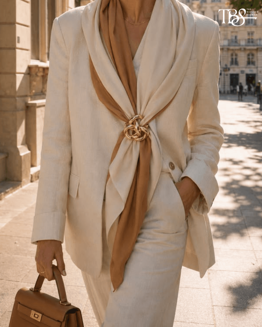 On a scarf