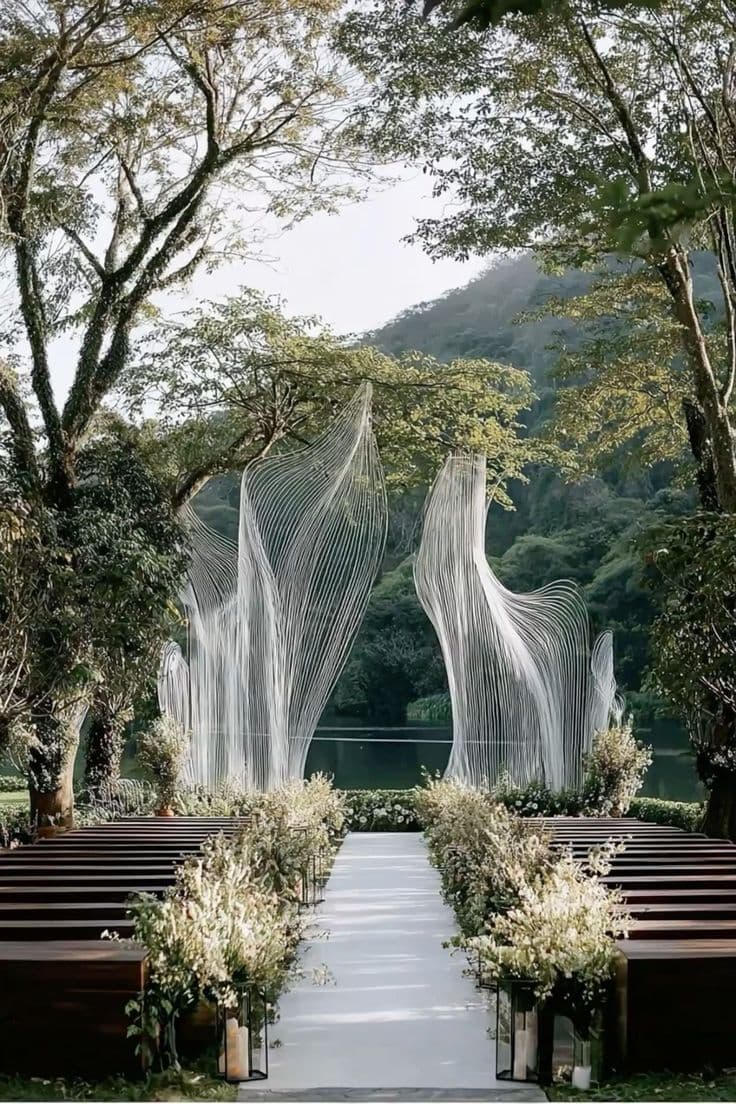 The Wedding Aisle
 Has Become the Main Event