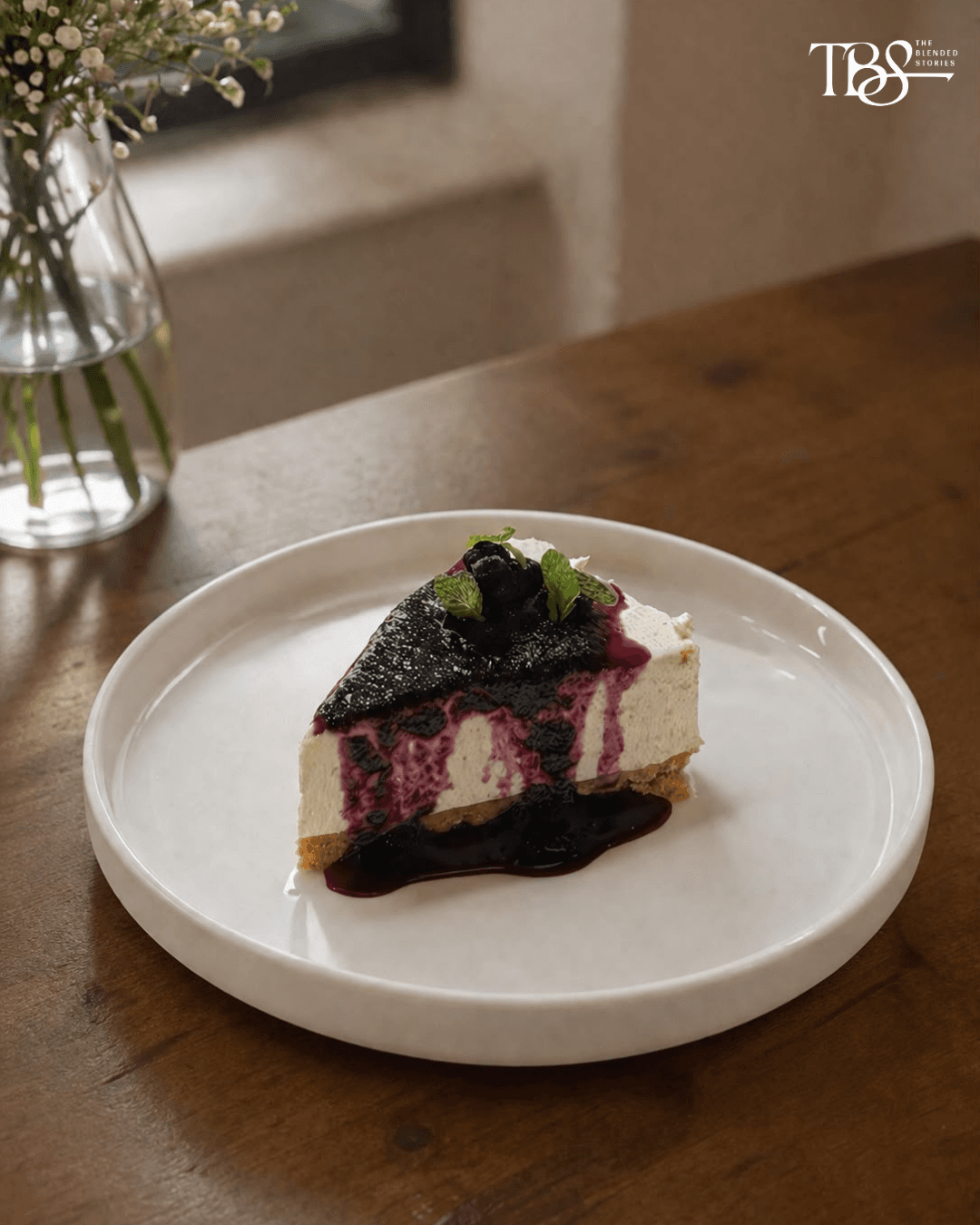 Scarlett House - Blueberry Cheesecake.