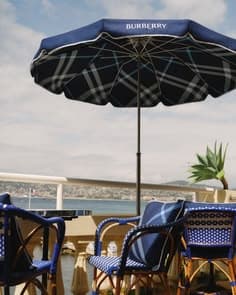 Burberry × Hotel Belles Rives The British house brings its signature checks to the French Riviera.