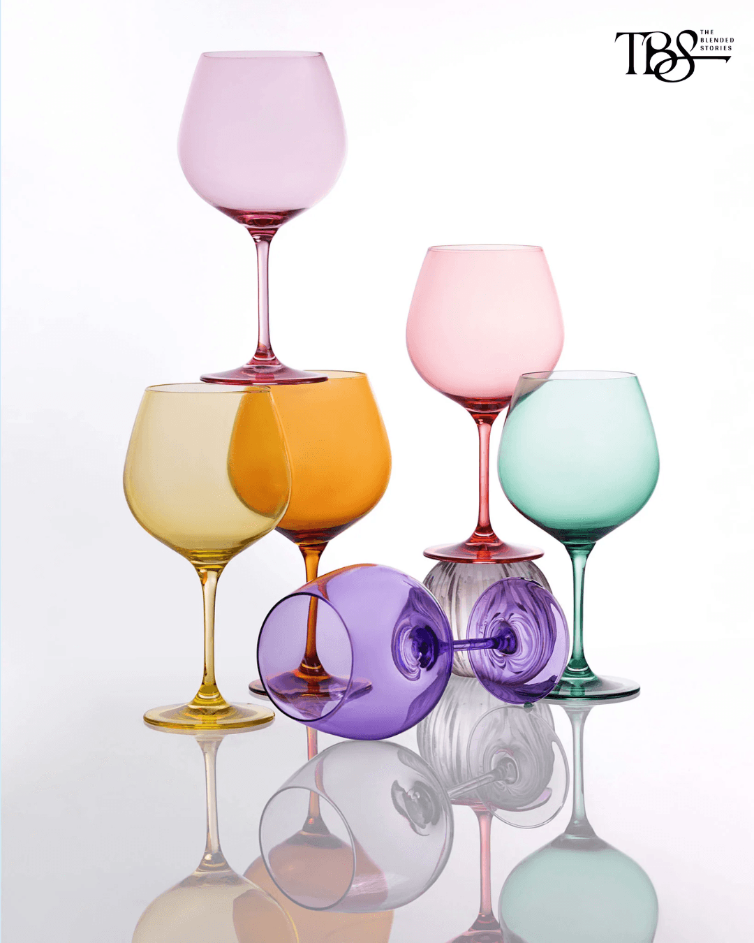 Rayt's coloured goblets