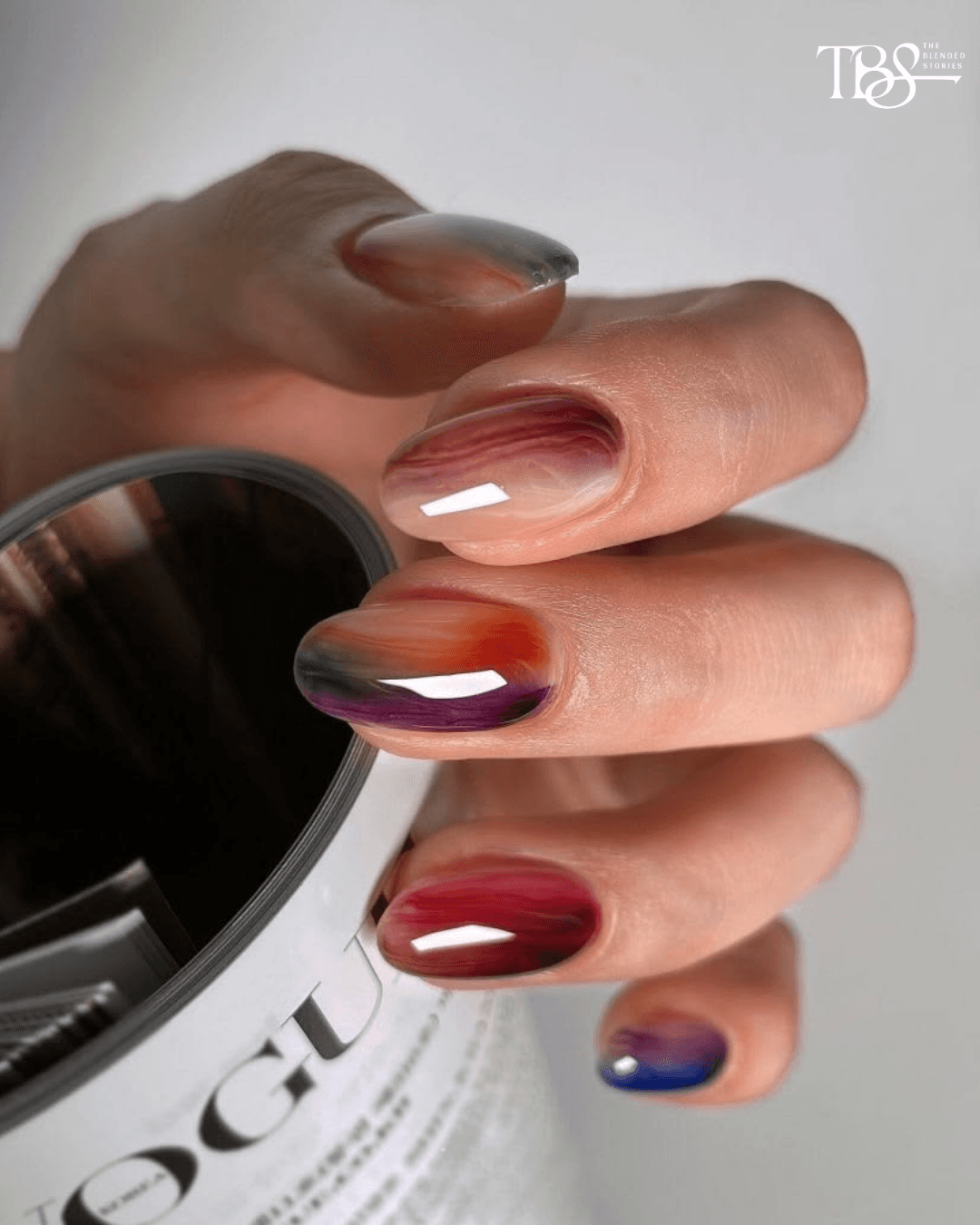 JELLY NAILS Colour, but see-through. Glossy translucent shades create a stained-glass effect that makes brighter colours surprisingly wearable.